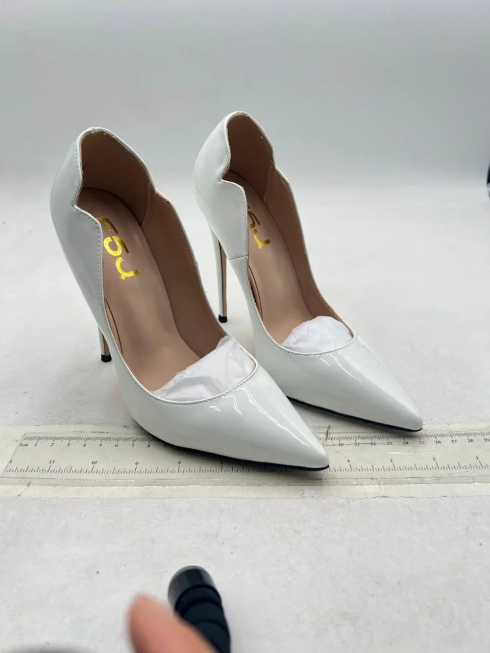 FSJ White Pointed Toe High Heels Sexy Stiletto Pumps Office Lady Casual Shoes